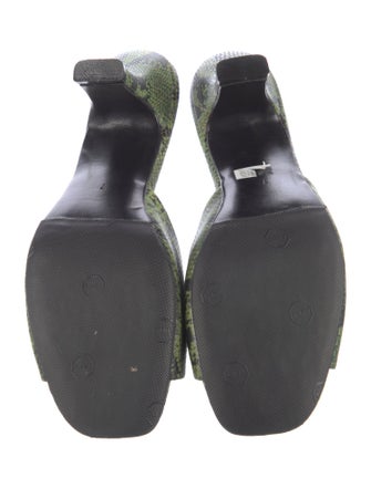 Rachel Comey Leather Animal Print Slides