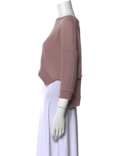 Rachel Comey Wool Bateau Neckline Crop Top