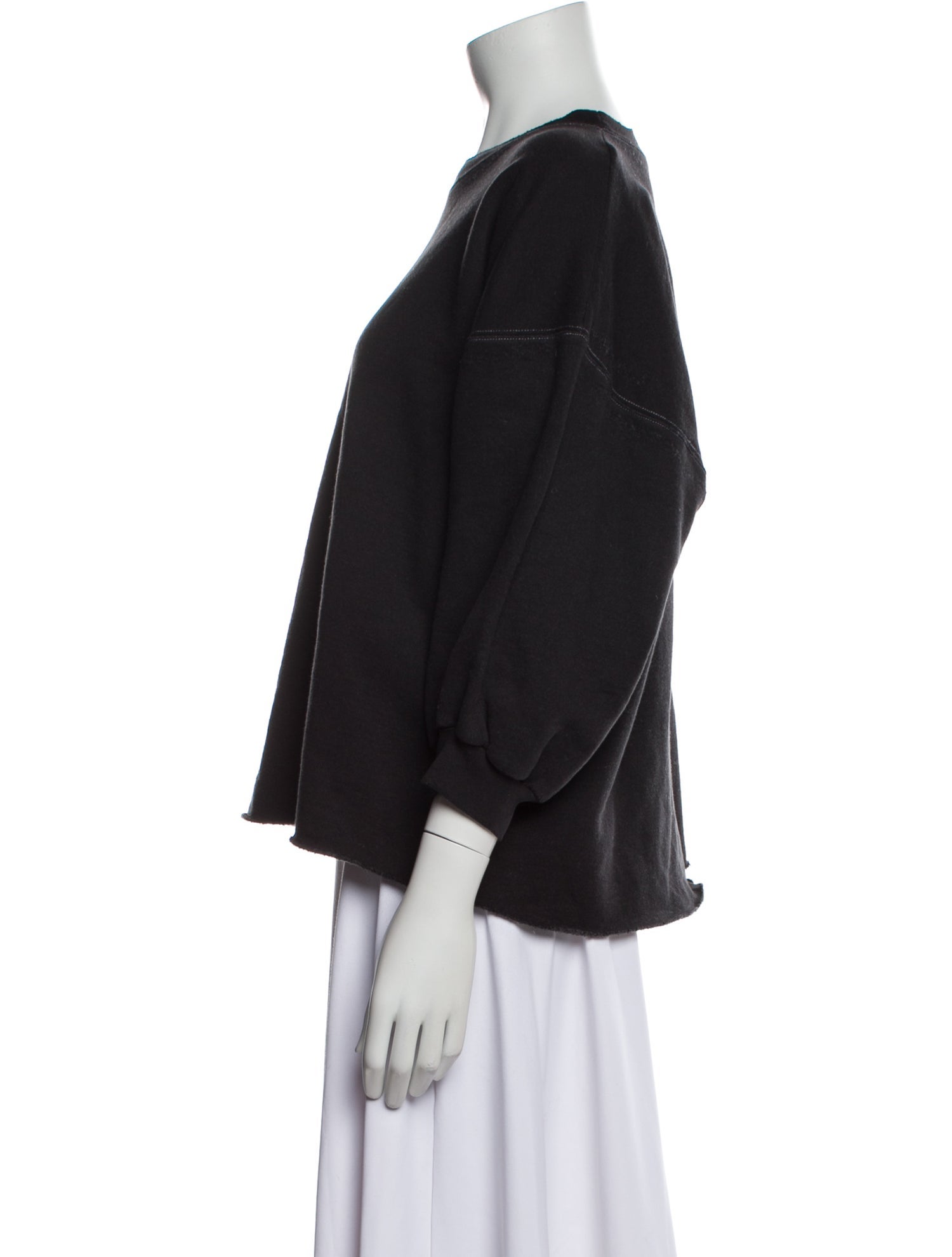 Rachel Comey Scoop Neck Three-Quarter Sleeve Sweatshirt