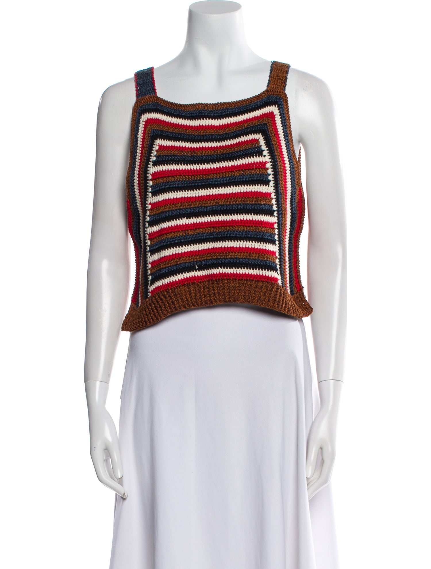 Rachel Comey Striped Square Neckline Sweater