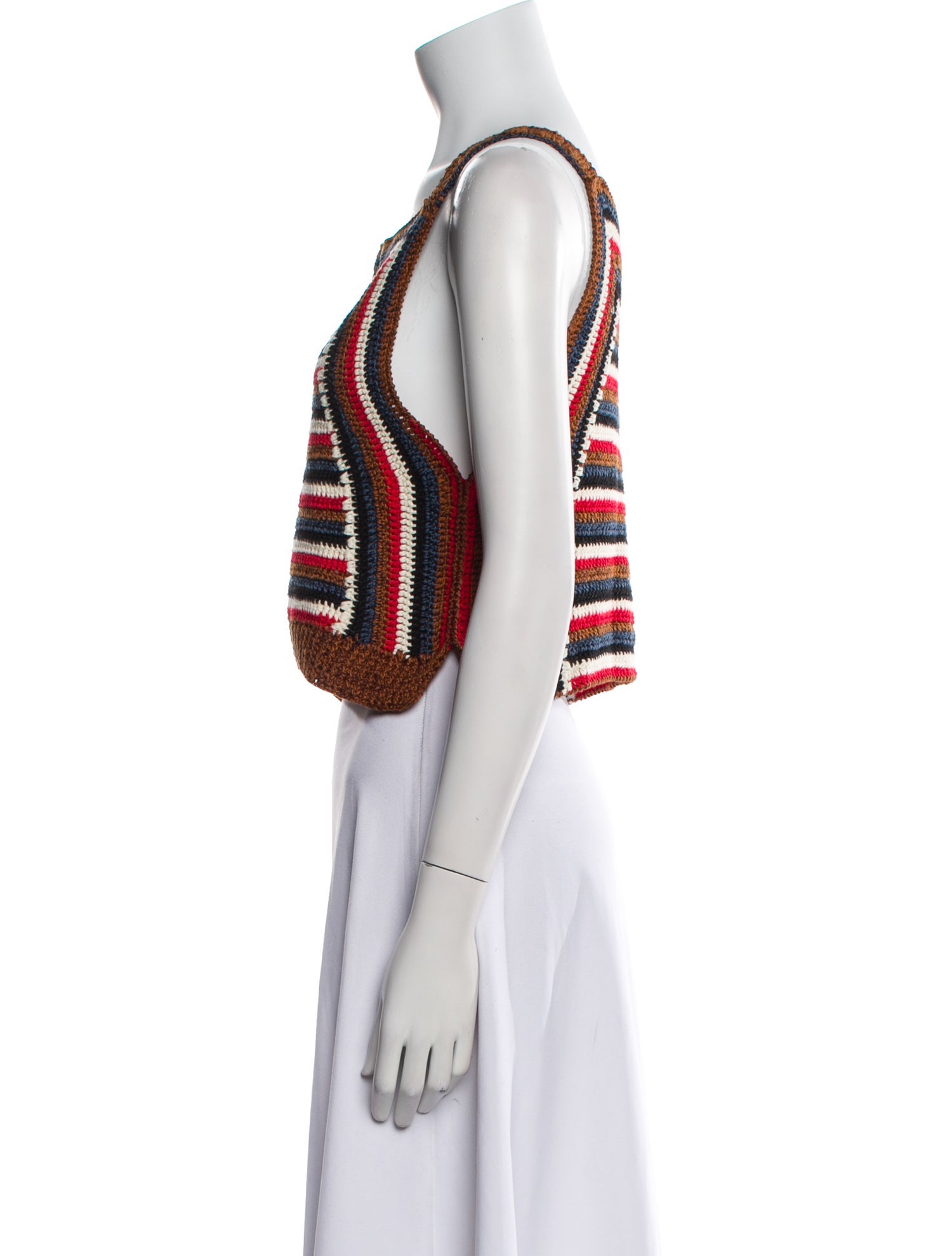 Rachel Comey Striped Square Neckline Sweater