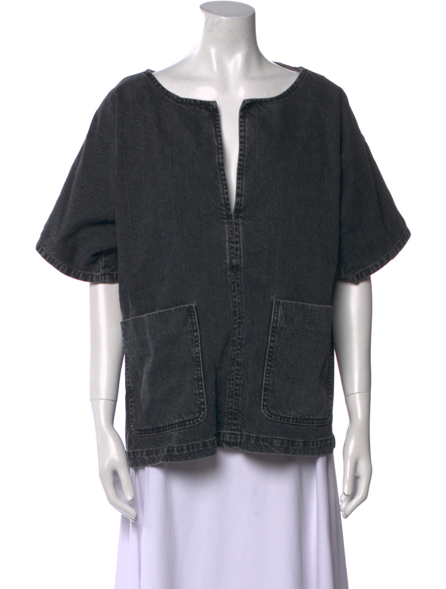 Rachel Comey V-Neck Short Sleeve Blouse
