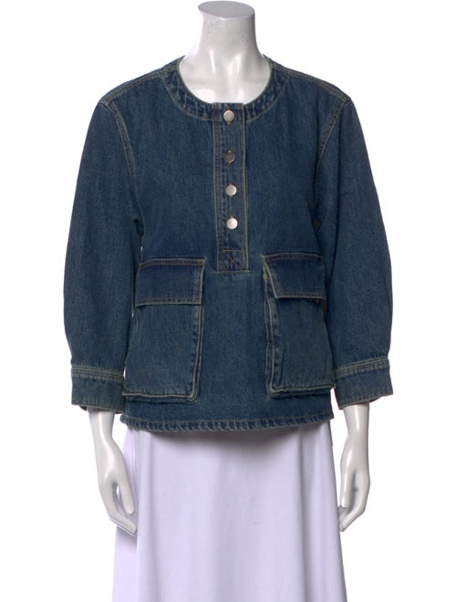 Rachel Comey Crew Neck Three-Quarter Sleeve Sweatshirt