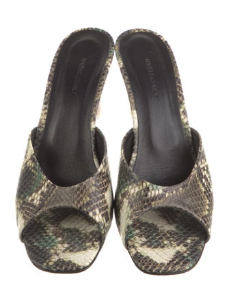 Rachel Comey Leather Animal Print Slides