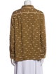 Rachel Comey Printed Long Sleeve Button-Up Top