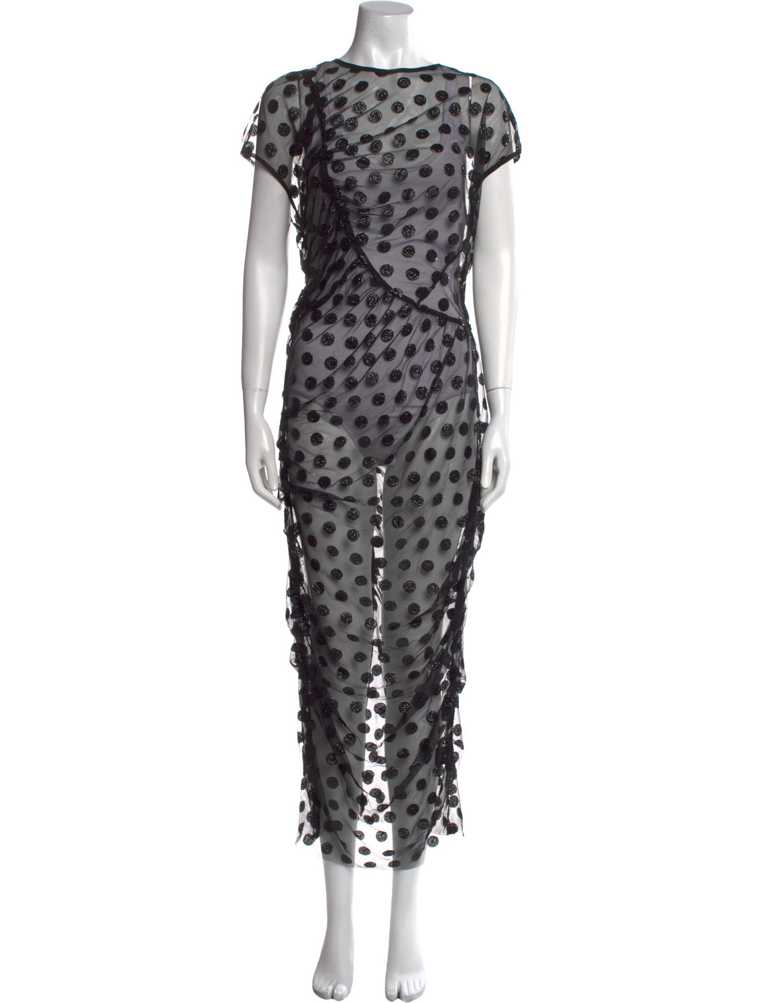 Rachel Comey Polka Dot Print Long Dress