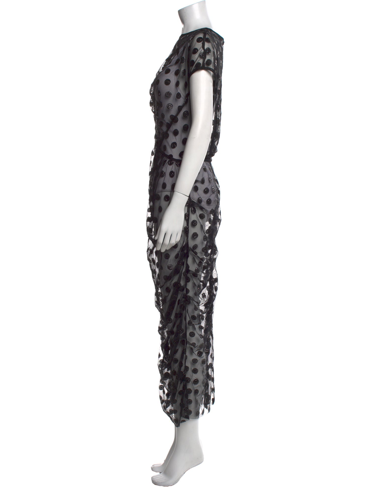 Rachel Comey Polka Dot Print Long Dress