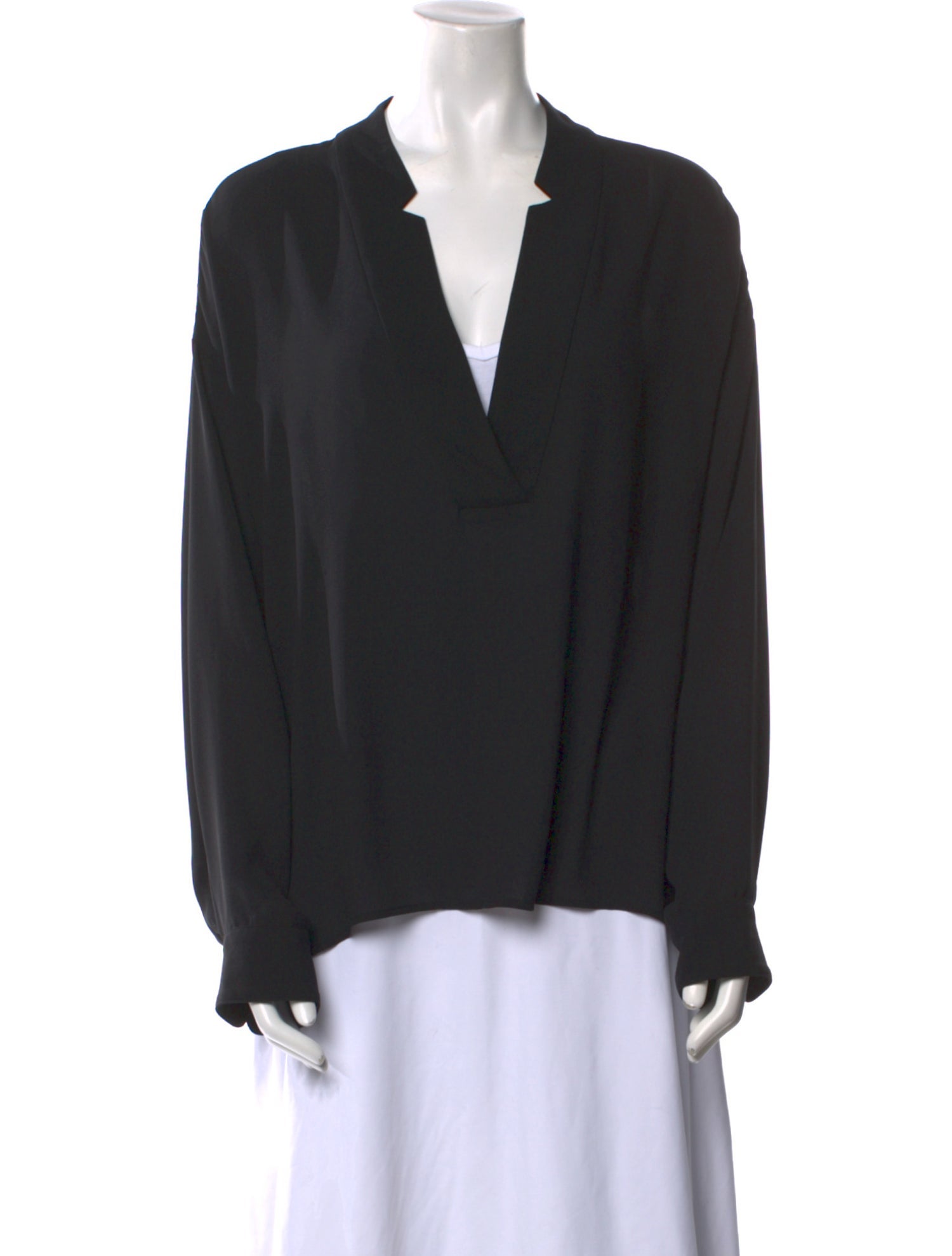 Rachel Comey V-Neck Long Sleeve Blouse