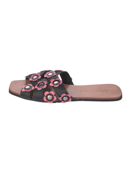 Rachel Comey Leather Floral Print Slides