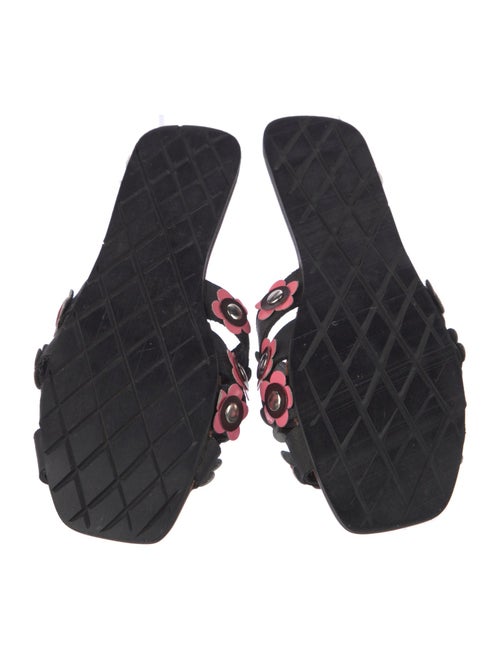 Rachel Comey Leather Floral Print Slides