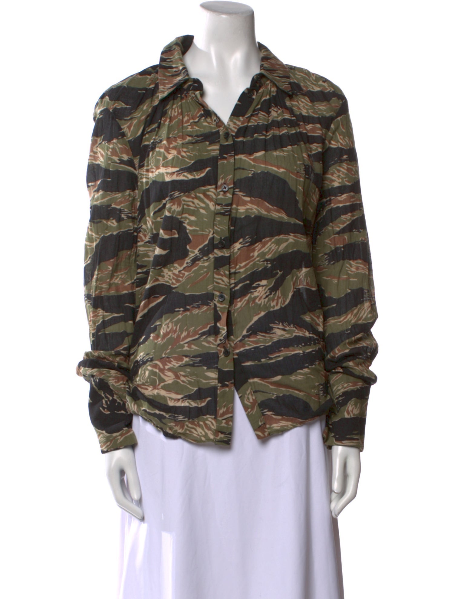 Rachel Comey Printed Long Sleeve Blouse