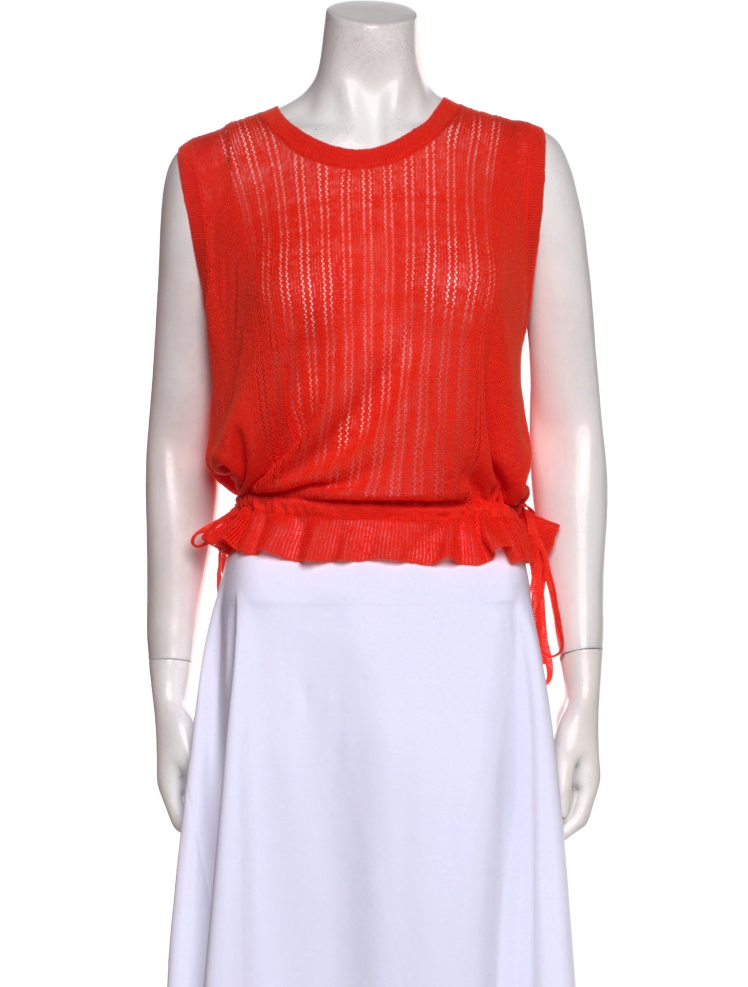 Rachel Comey Scoop Neck Sleeveless Crop Top
