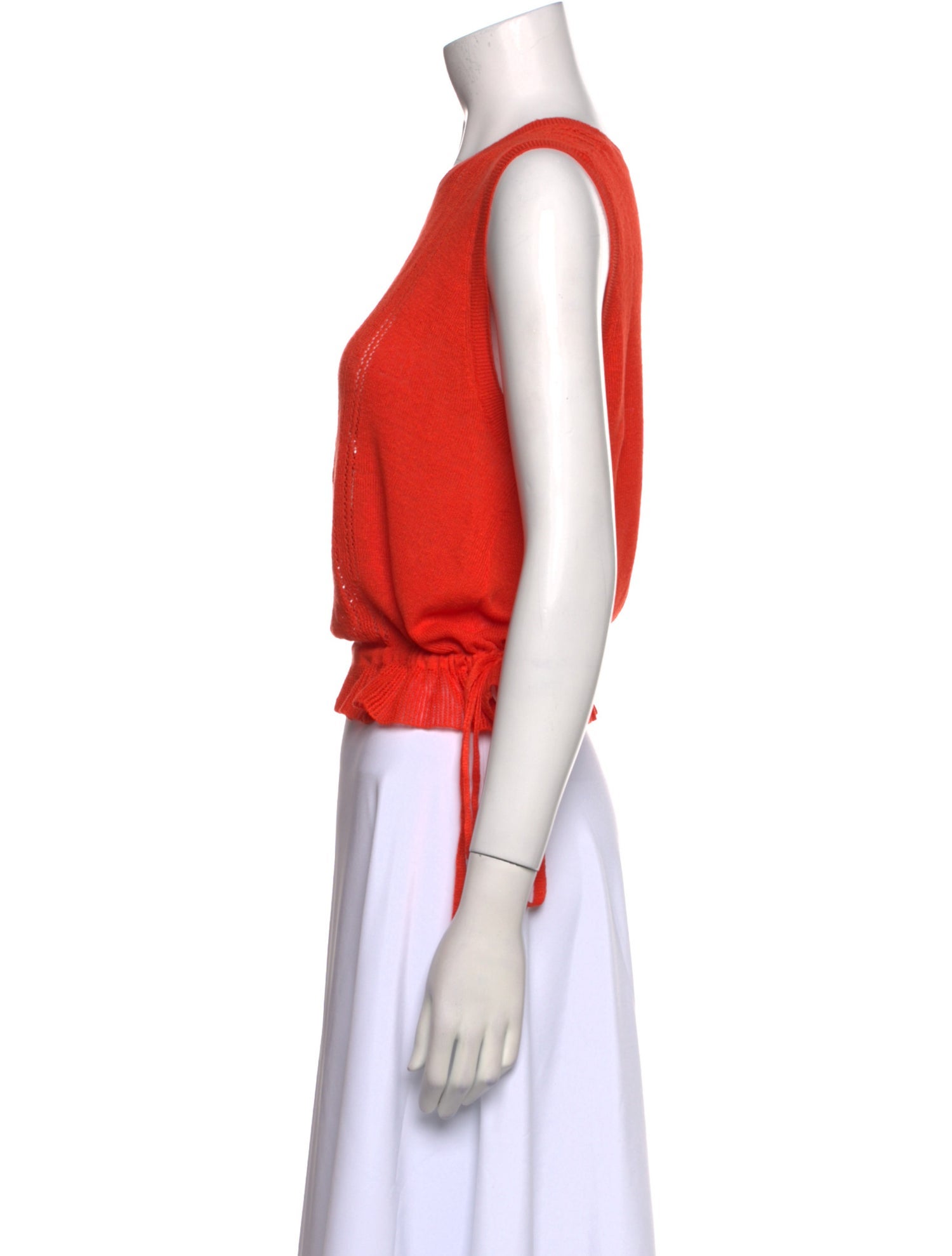 Rachel Comey Scoop Neck Sleeveless Crop Top