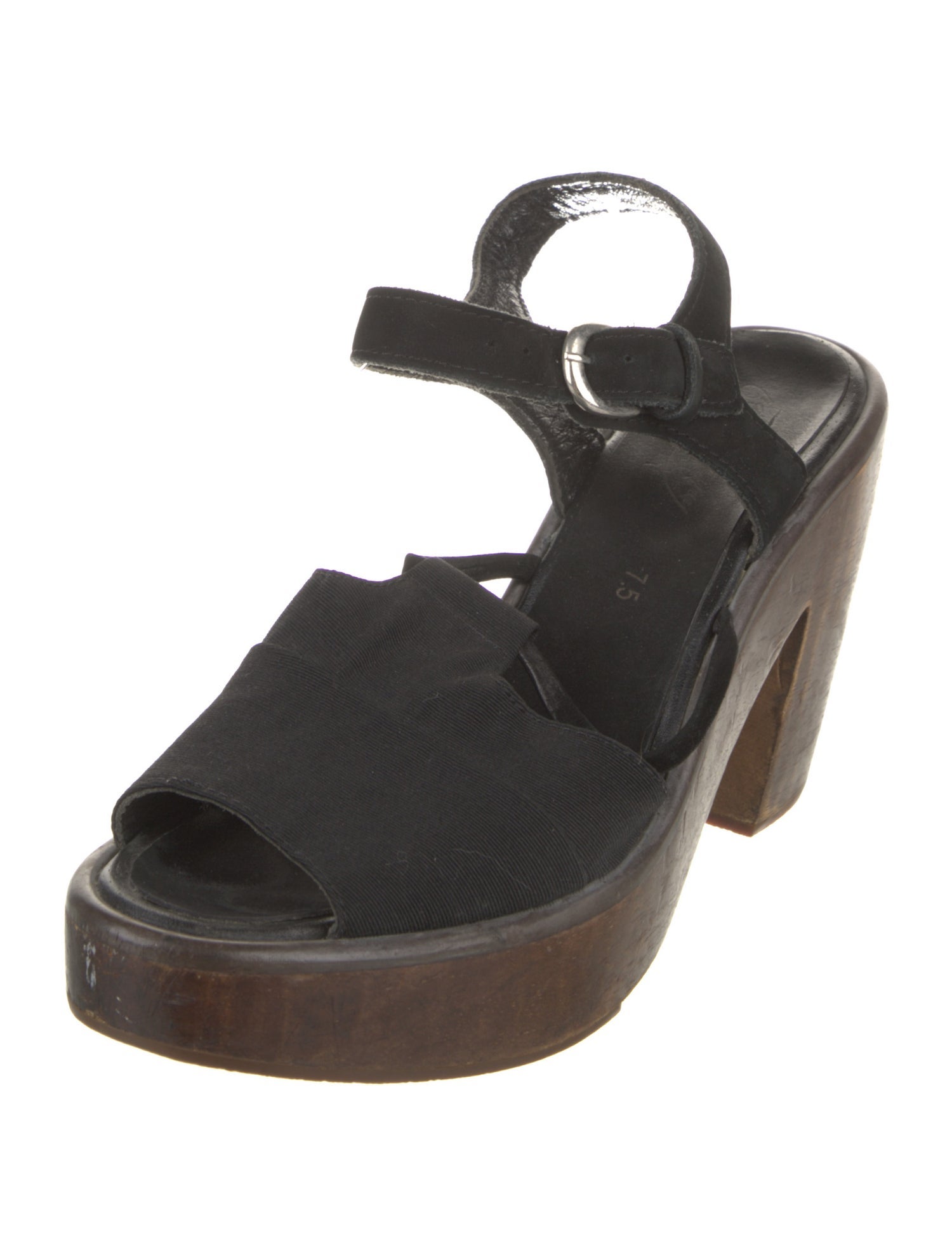 Rachel Comey Leather Grosgrain Trim Slingback Sandals