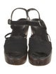 Rachel Comey Leather Grosgrain Trim Slingback Sandals