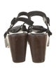 Rachel Comey Leather Grosgrain Trim Slingback Sandals