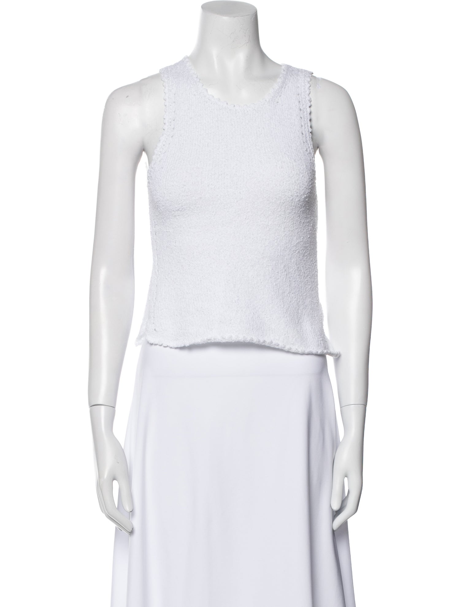 Rachel Comey Scoop Neck Sleeveless Crop Top