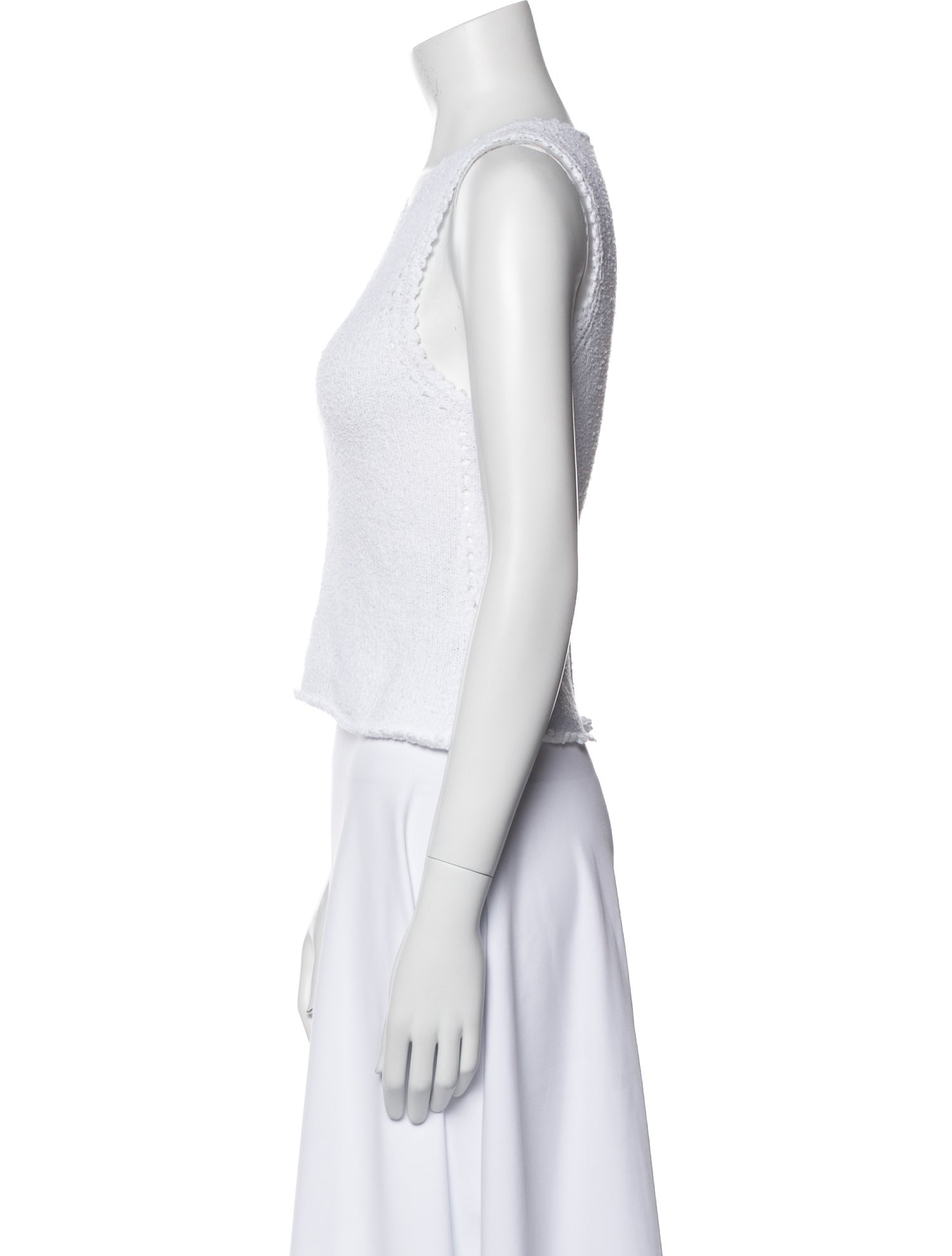 Rachel Comey Scoop Neck Sleeveless Crop Top