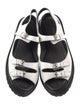 Rachel Comey Leather Colorblock Pattern Slingback Sandals