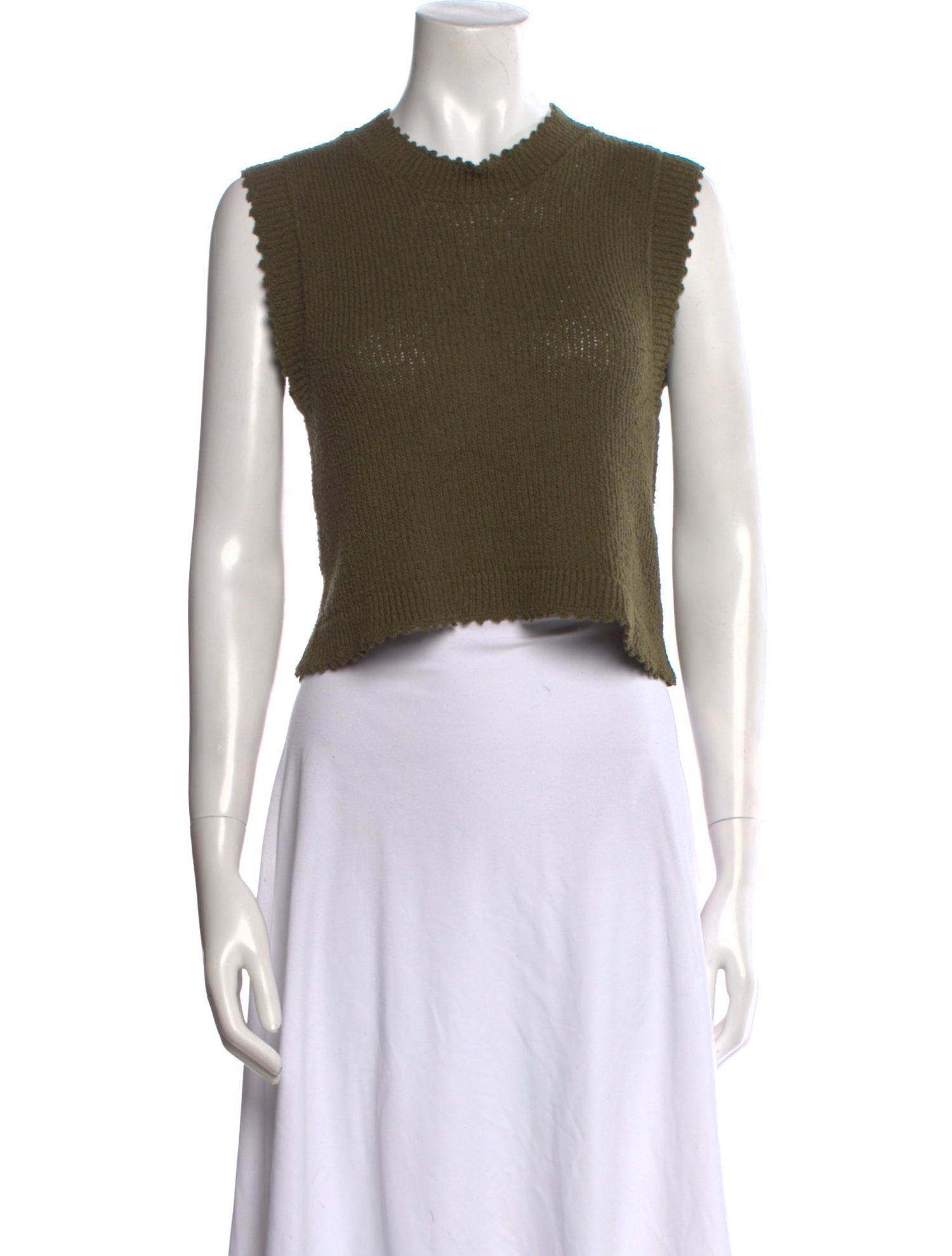 Rachel Comey Crew Neck Sleeveless Crop Top