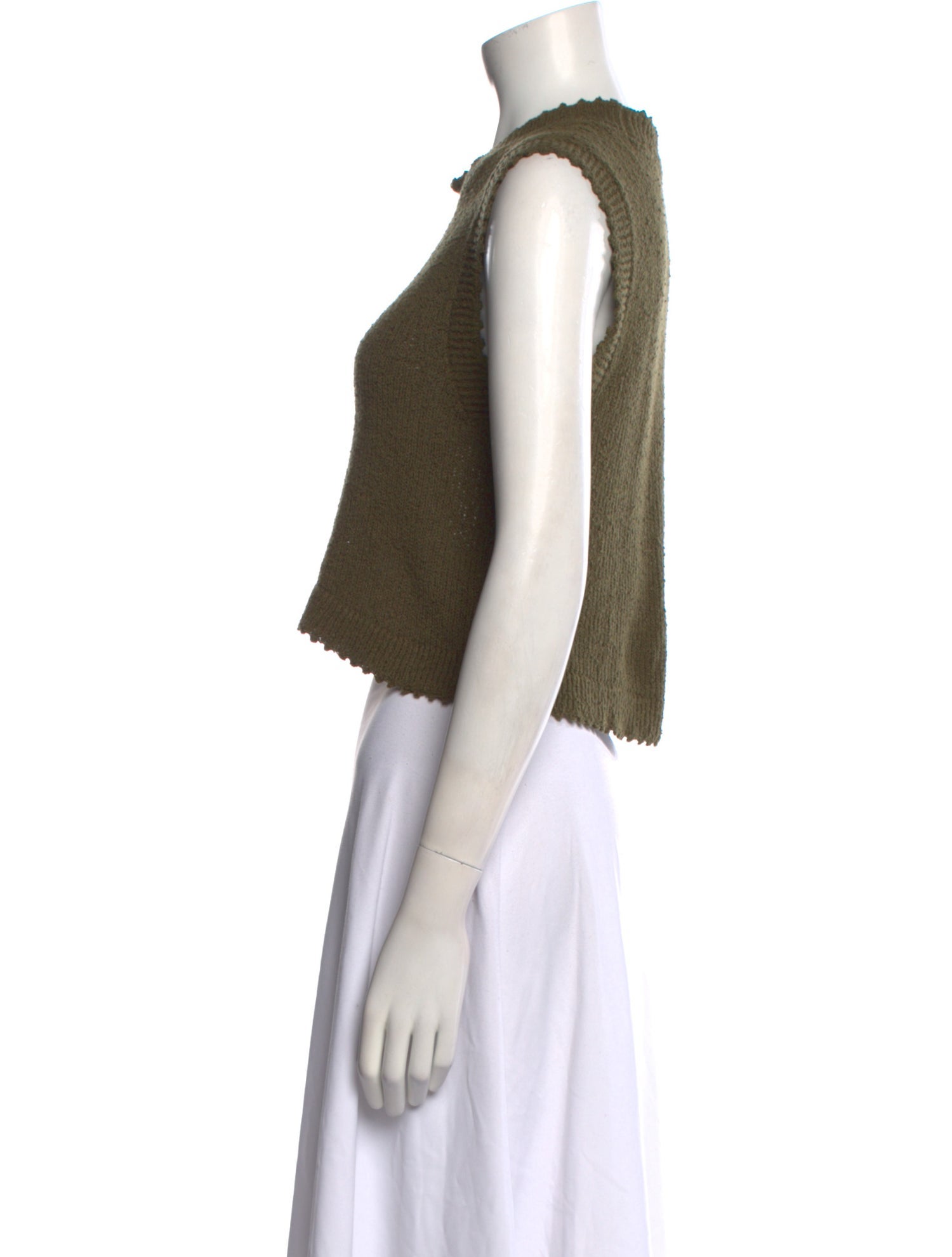 Rachel Comey Crew Neck Sleeveless Crop Top