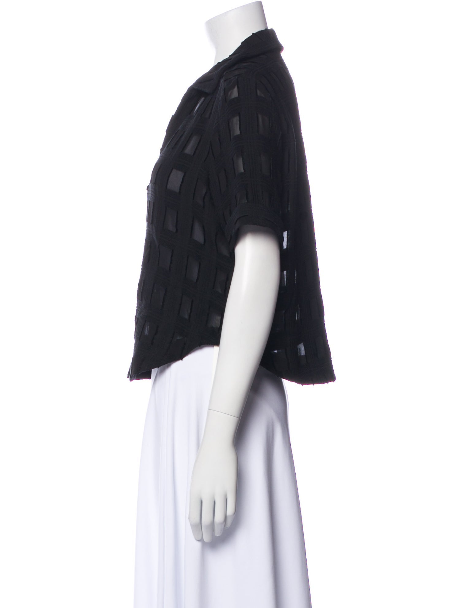 Rachel Comey Printed Short Sleeve Crop Top