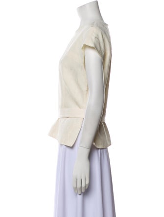 Rachel Comey Crew Neck Short Sleeve Blouse