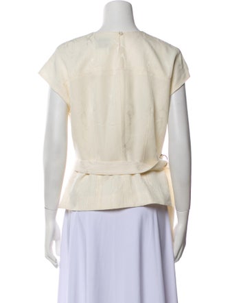 Rachel Comey Crew Neck Short Sleeve Blouse