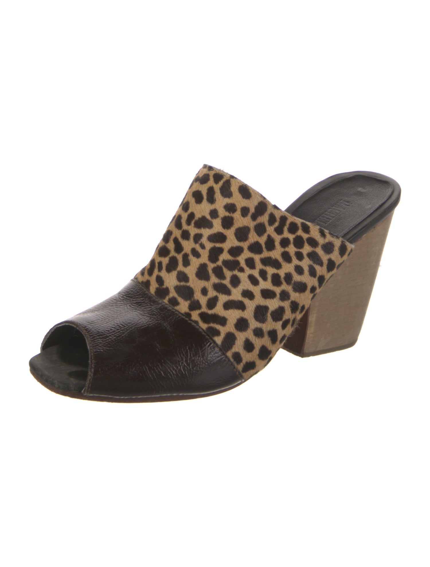 Rachel Comey Ponyhair Animal Print Mules