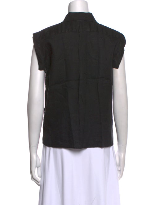 Rachel Comey Linen Short Sleeve Button-Up Top