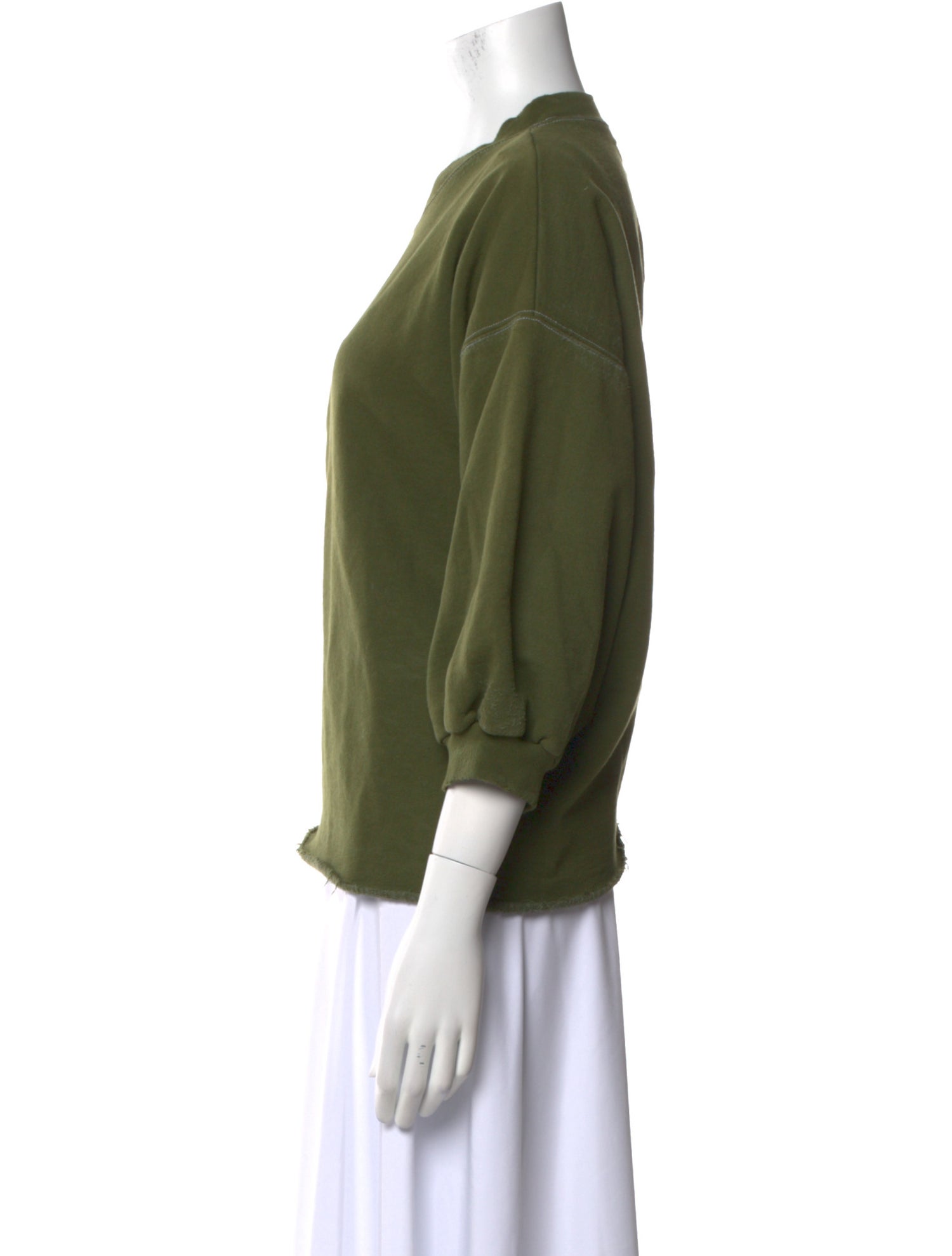 Rachel Comey Crew Neck Three-Quarter Sleeve Sweatshirt