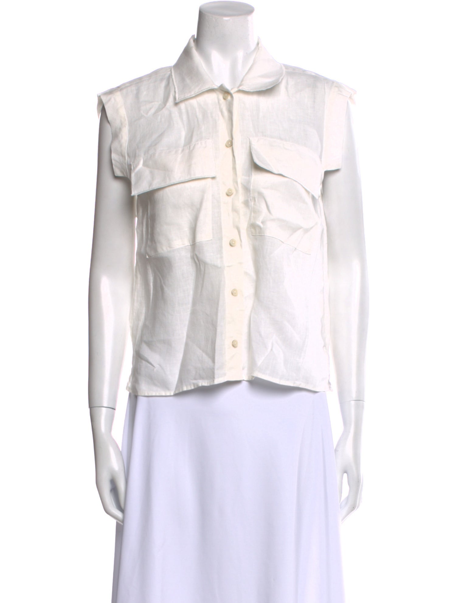 Rachel Comey Sleeveless Button-Up Top