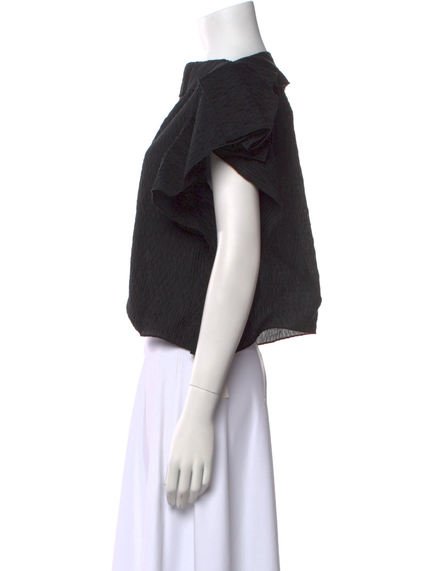 Rachel Comey Bateau Neckline Short Sleeve Crop Top w/ Tags