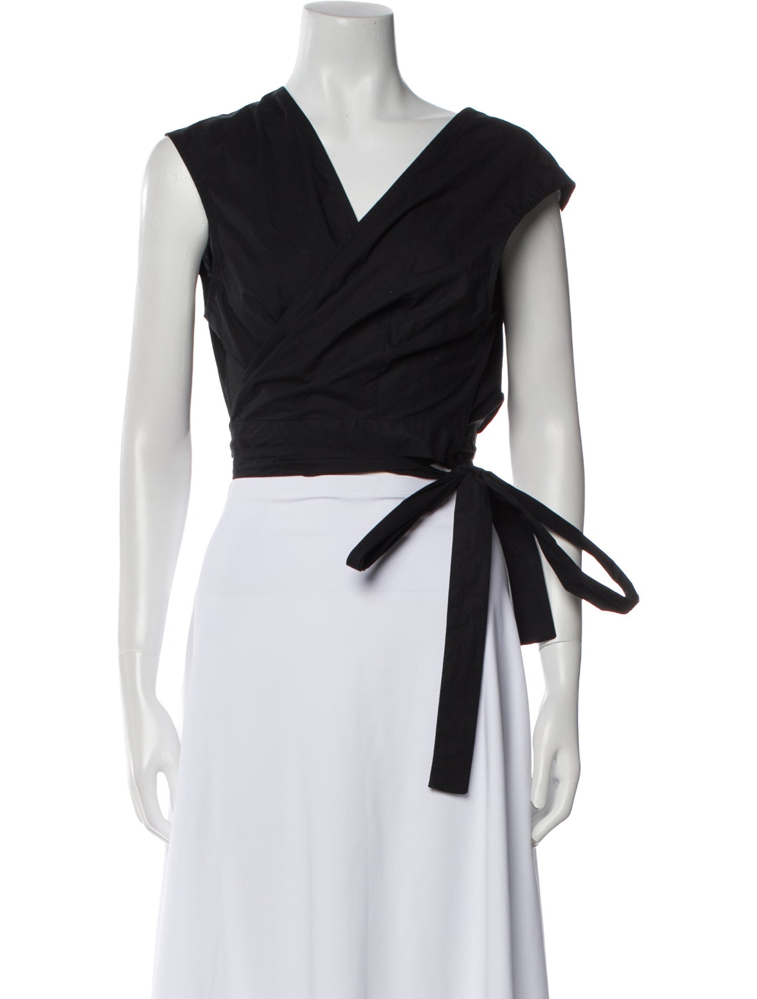 Rachel Comey V-Neck Short Sleeve Crop Top