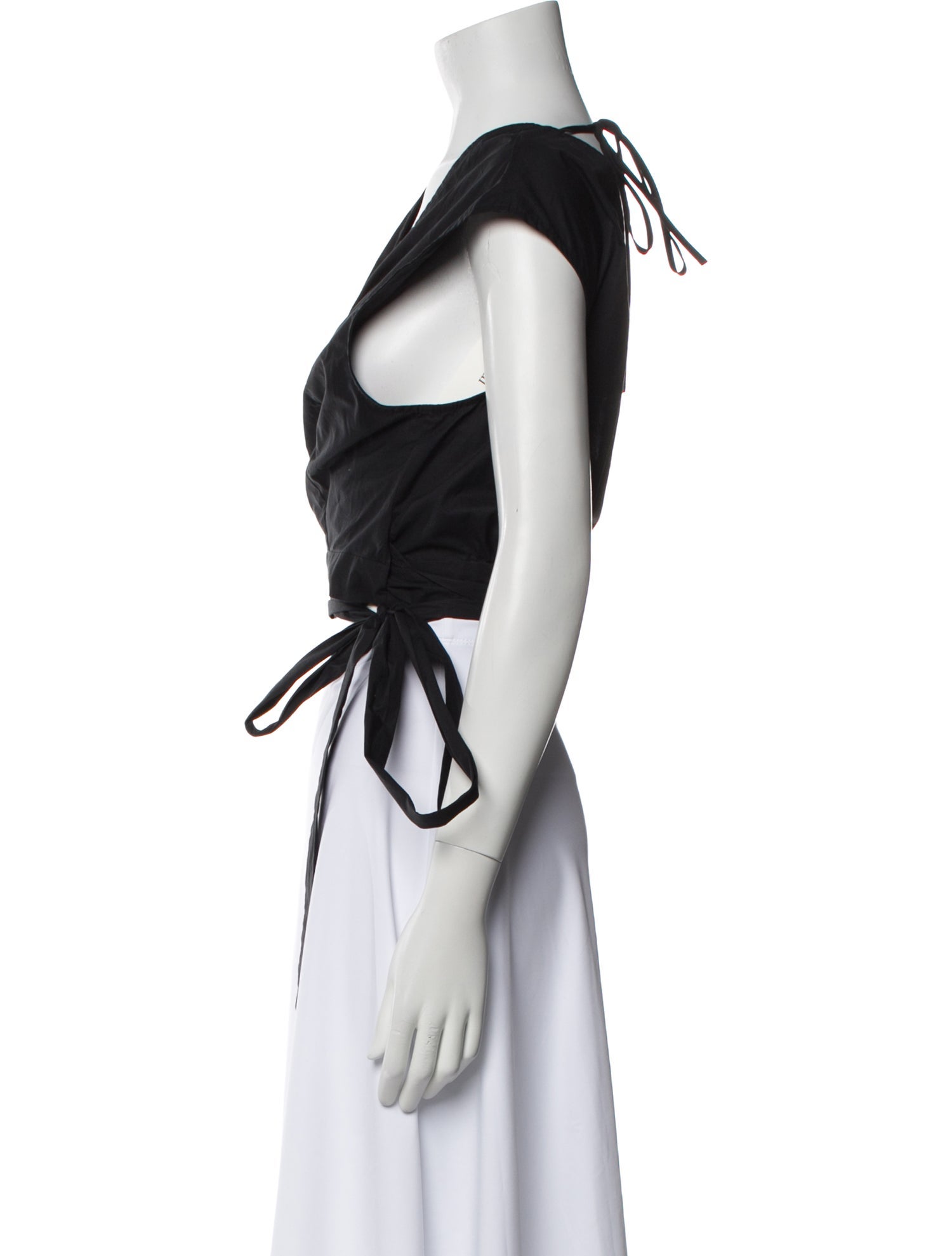 Rachel Comey V-Neck Short Sleeve Crop Top