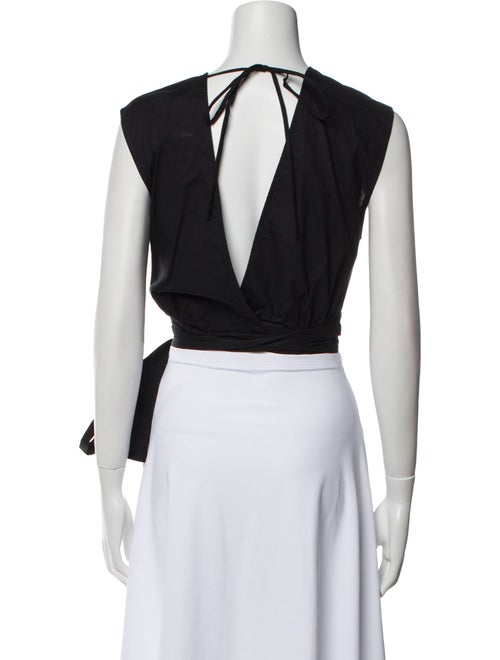 Rachel Comey V-Neck Short Sleeve Crop Top