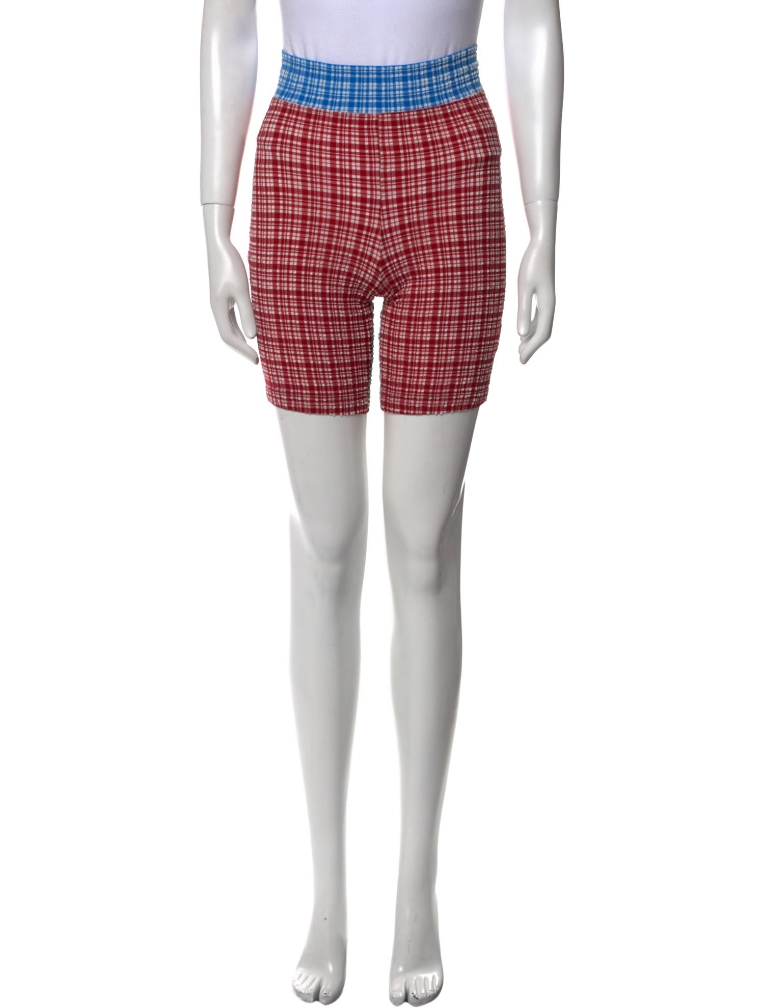 Rachel Comey Plaid Print Mini Shorts