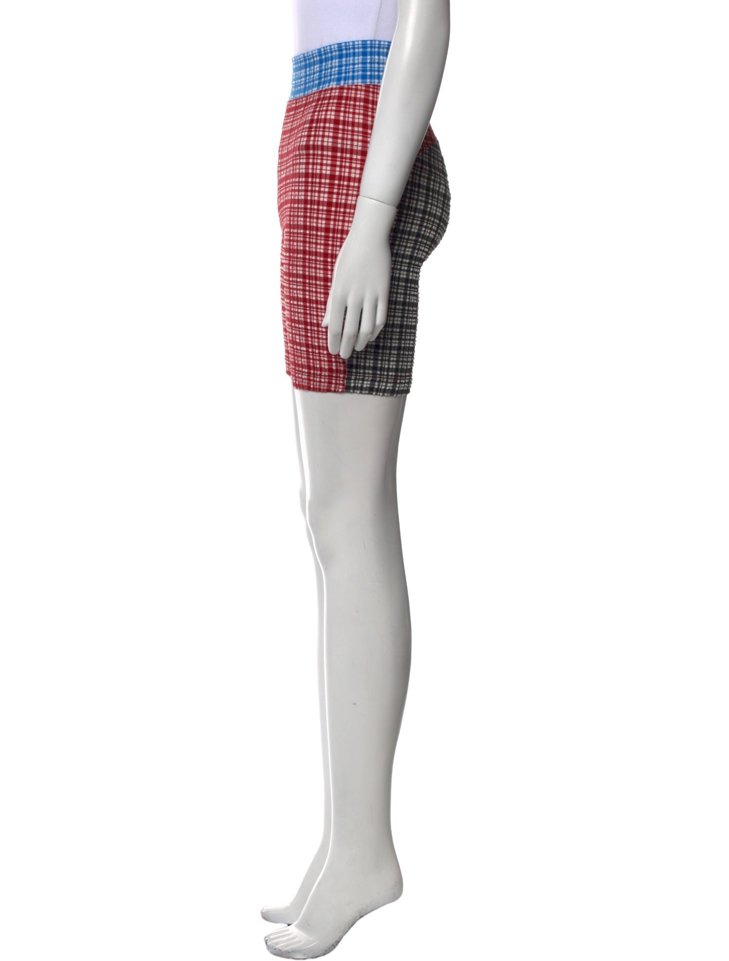 Rachel Comey Plaid Print Mini Shorts