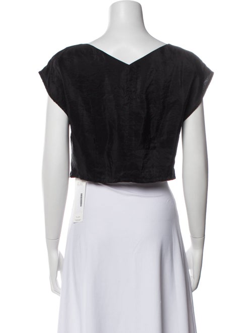 Rachel Comey V-Neck Short Sleeve Crop Top