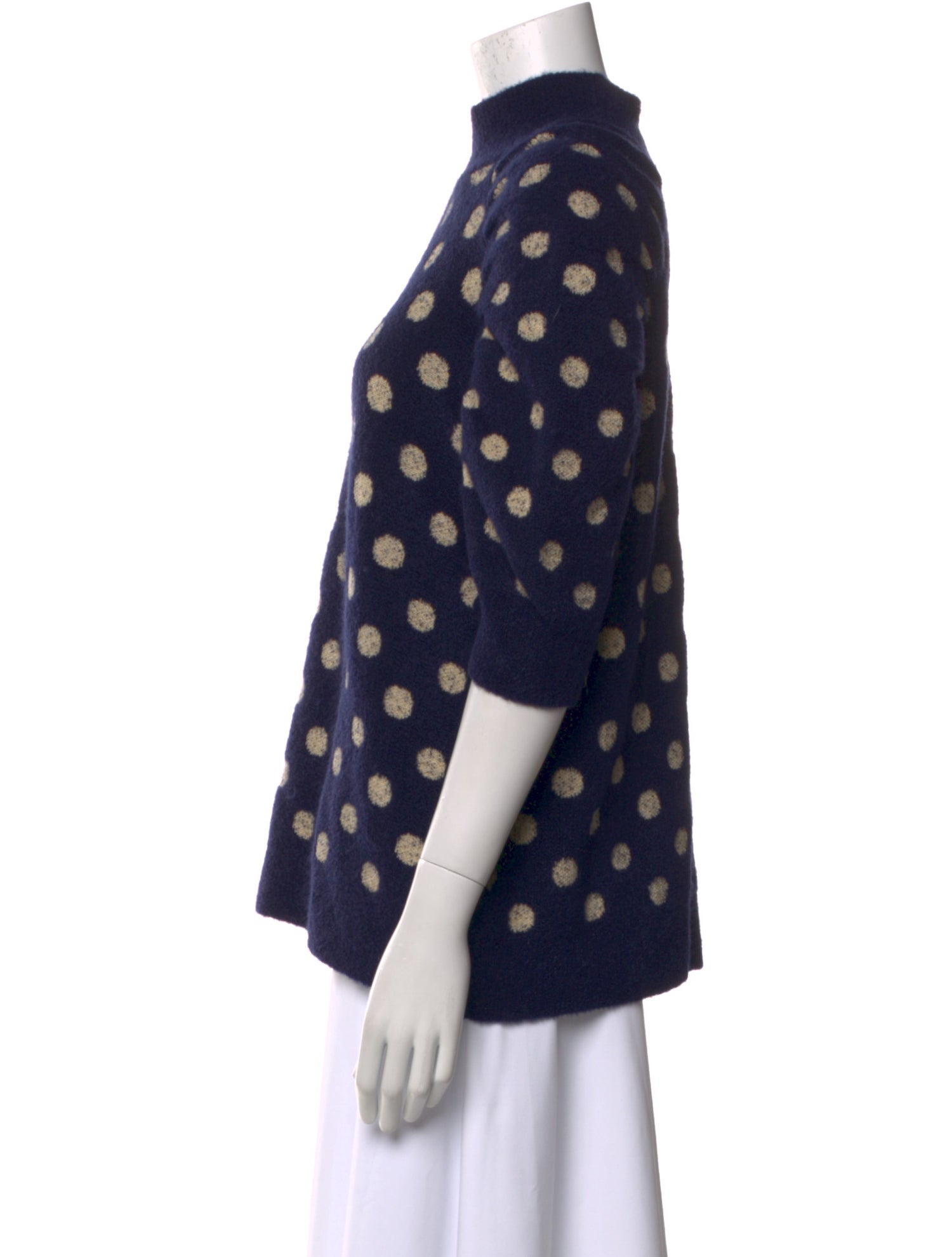 Rachel Comey Polka Dot Print Turtleneck Sweater w/ Tags
