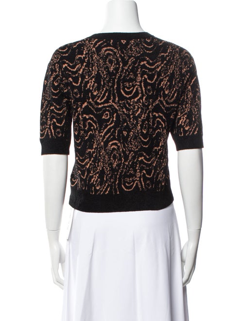 Rachel Comey Printed Crew Neck Crop Top