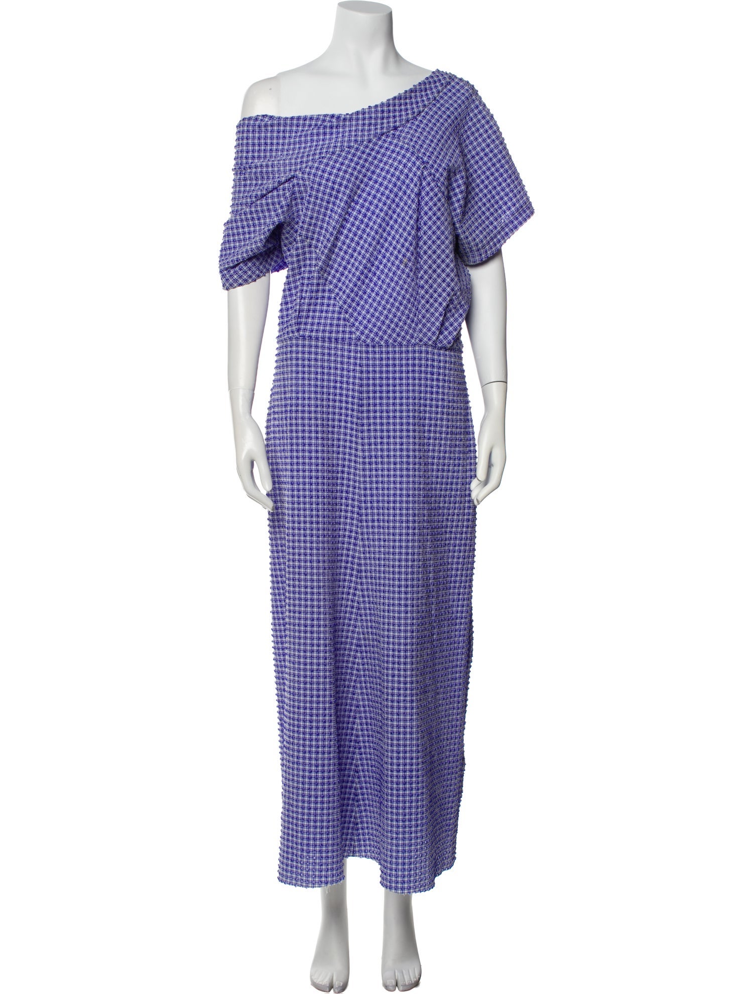 Rachel Comey Plaid Print Long Dress