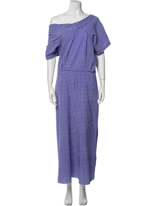 Rachel Comey Plaid Print Long Dress