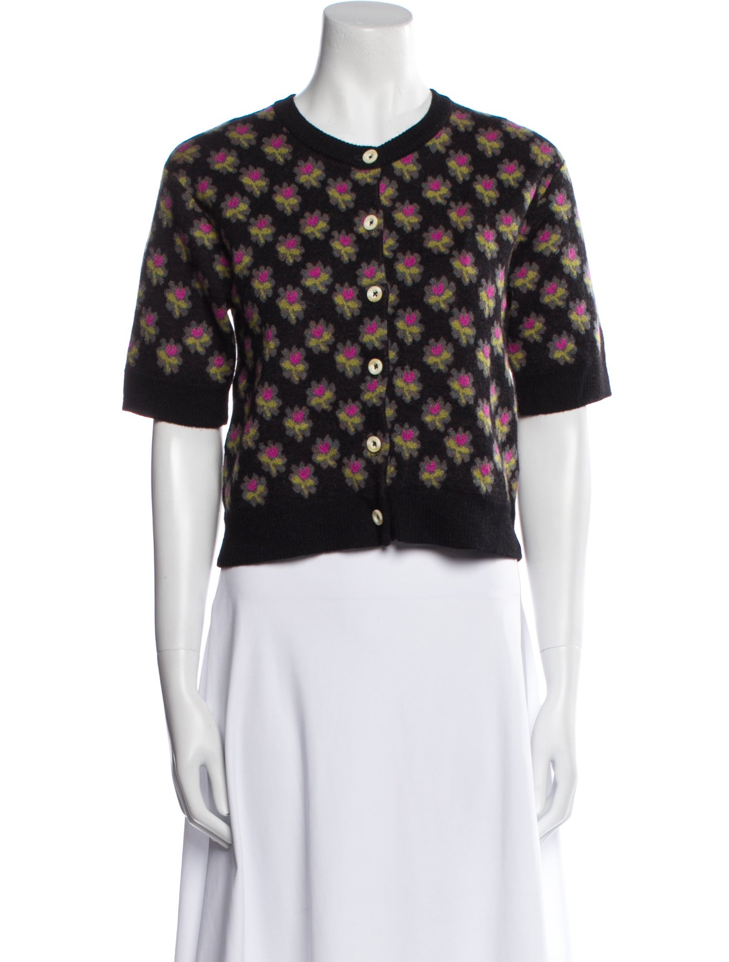 Rachel Comey Alpaca Floral Print Sweater