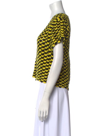 Rachel Comey Printed Scoop Neck Crop Top