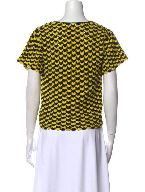 Rachel Comey Printed Scoop Neck Crop Top