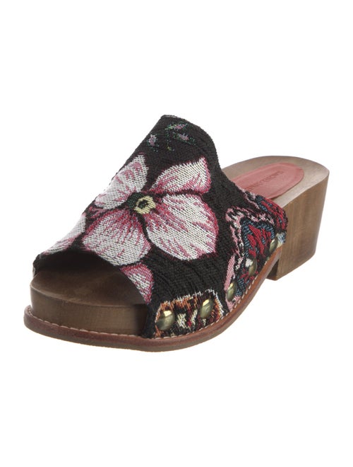 Rachel Comey Canvas Floral Print Mules