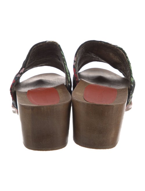 Rachel Comey Canvas Floral Print Mules