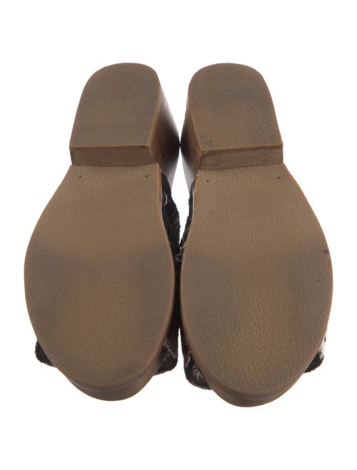 Rachel Comey Canvas Floral Print Mules