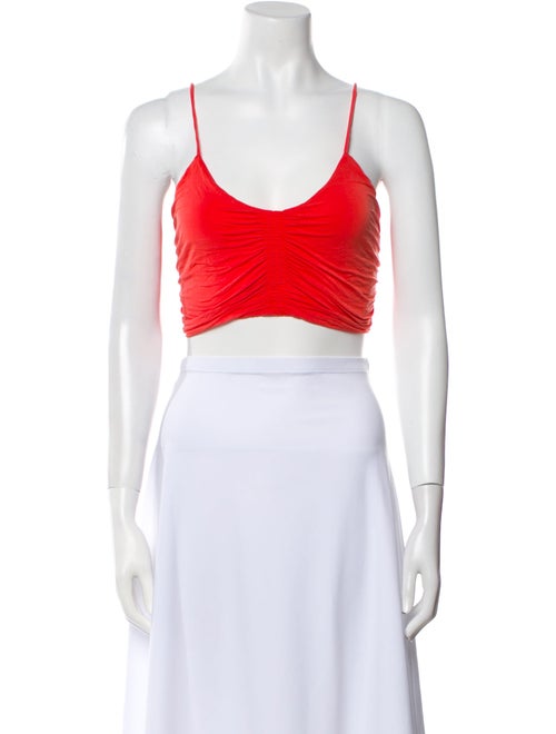 Rachel Comey Scoop Neck Sleeveless Crop Top
